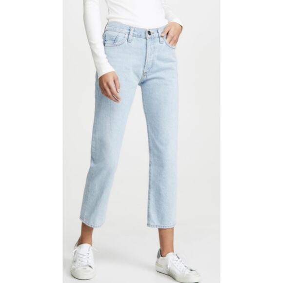 GOLDSIGN The Low Slung 90's Crop Jean High Rise Nichols Light Blue Sz. 26 - Picture 1 of 11